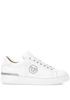 Philipp Plein logo-plaque sneakers - White