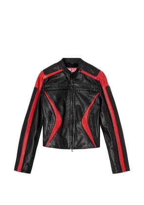 Diesel L-Ovable leather jacket - Black