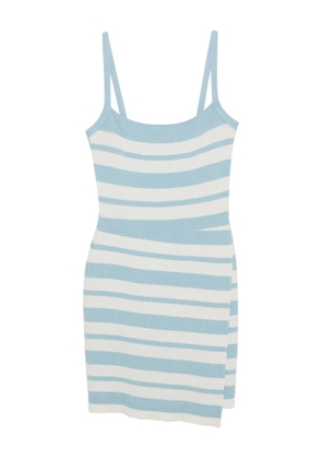 Simkhai Suvi stripe knit mini dress - Blue