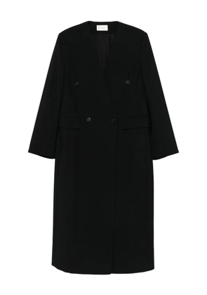 The Row double-breasted coat - Black