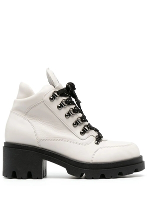 Emporio Armani Chalet Collection 60mm hiking boots - White