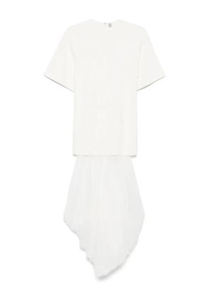 TOTEME panelled T-shirt dress - Neutrals