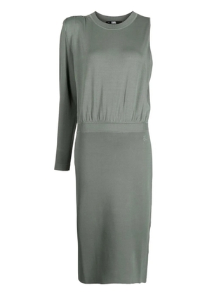 Karl Lagerfeld asymmetric knit dress - Green