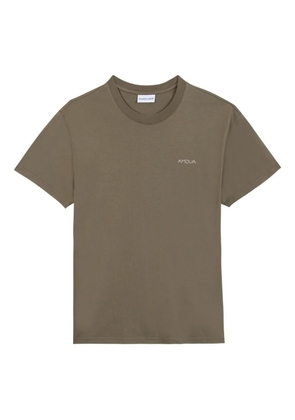 Maison Labiche amour-embroidered T-shirt - Brown
