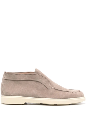 Santoni suede boots - Brown