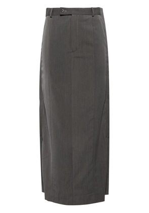 BETTTER wool straight maxi skirt - Grey