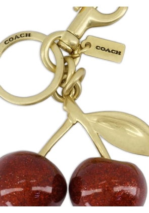Coach Cherry glitter keyring - Gold