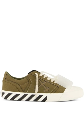 Off-White Vulcanised tag-detail sneakers - Green