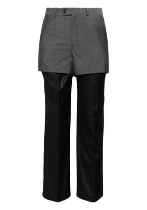 BETTTER layered straight trousers - Black