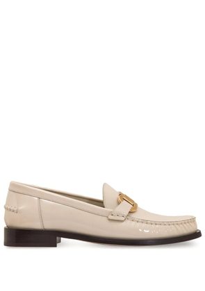 Ferragamo Gancini leather loafers - Neutrals