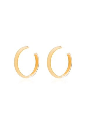 Alison Lou medium Loucite jelly hoop earrings - Yellow