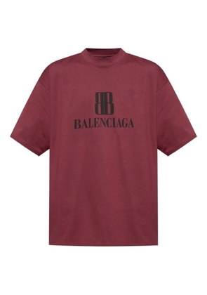 Balenciaga logo-print T-shirt - Red