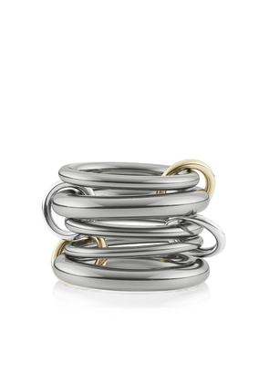 Spinelli Kilcollin 18kt yellow gold Vela linked ring - Silver