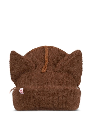Charles Jeffrey Loverboy cat-ear beanie - Brown