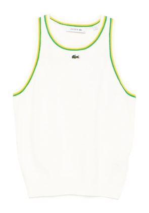 Lacoste Jersey tank top - White