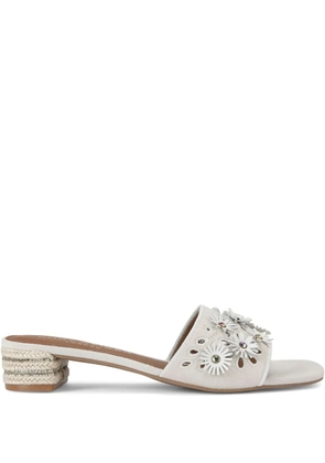 Kurt Geiger London 40mm Flower low sandals - Neutrals