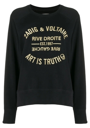 Zadig&Voltaire Art Is Truth embroidered sweatshirt - Black