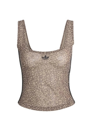 adidas AOP printed tank top - Brown