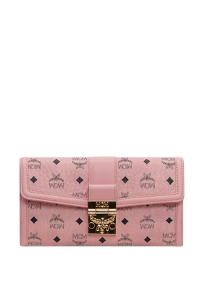 MCM Tracy monogram clasp wallet - Pink