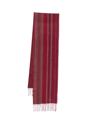 Paul Smith striped scarf - Red