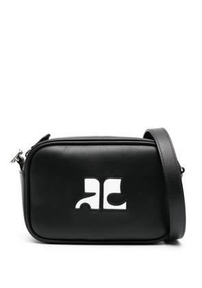 Courrèges Reedition leather camera bag - Black