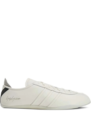 Y-3 Tokyo signature stripe leather sneakers - White