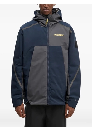 adidas x National Geographic colour-block hooded jacket - Blue