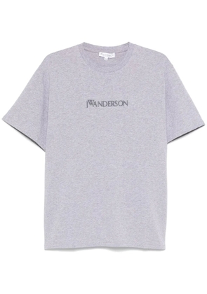 JW Anderson flocked-logo T-shirt - Grey