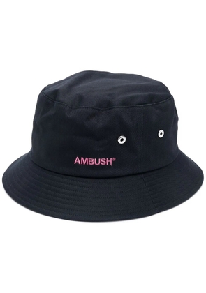 AMBUSH logo-embroidered bucket hat - Blue