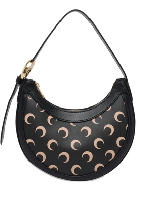 Marine Serre mini Eclips moon-print shoulder bag - Black