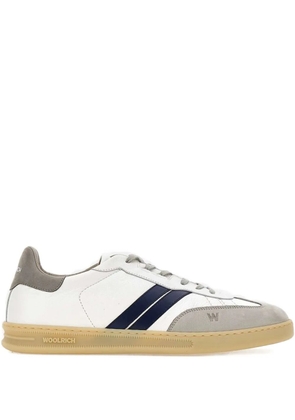 Woolrich Doubleu leather sneakers - White