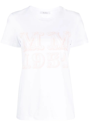 Max Mara logo-print short-sleeve cotton T-shirt - White