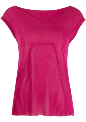 Rick Owens semi-sheer short-sleeved T-shirt - Purple