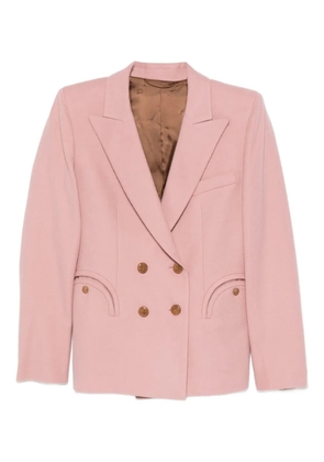Blazé Milano double-breasted round-pockets blazer - Pink