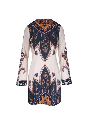Veronica Beard Cromwell printed long-sleeve dress - Neutrals