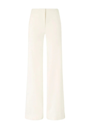 Genny concealed-fastening wide-leg trousers - Neutrals
