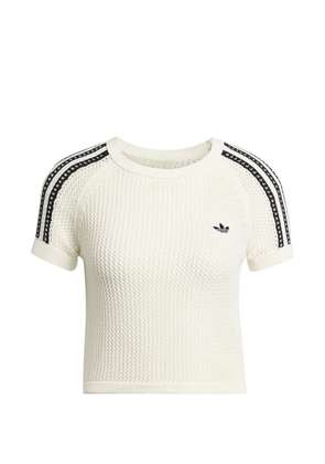 adidas Cali crochet logo T-shirt - Neutrals