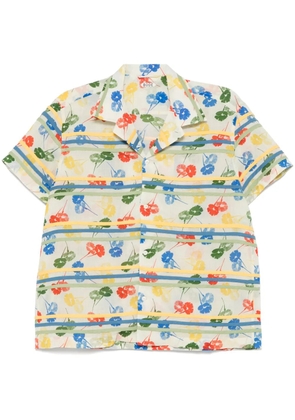 BODE Flower Stamp shirt - Neutrals