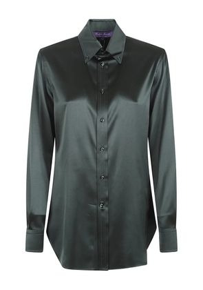 Ralph Lauren Collection buttoned silk top - Green