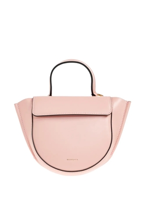 Wandler Hortensia Piccola handle leather tote bag - Pink