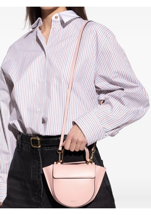 Wandler Hortensia Piccola handle leather tote bag - Pink