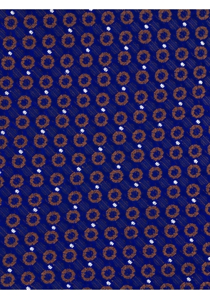 Brioni patterned silk tie - Blue