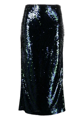 Chiara Ferragni sequin-embellished midi skirt - Blue