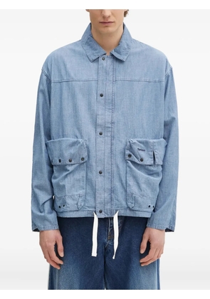 Barbour cotton-blend shirt jacket - Blue