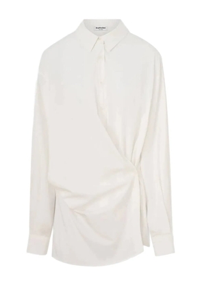 La Piscine draped shirt - White