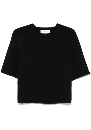 Yves Salomon cropped T-shirt - Black