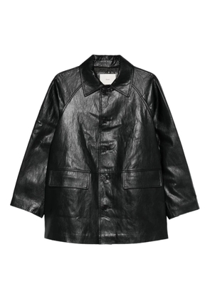 DUNST Lily button-fastening shirt jacket - Black