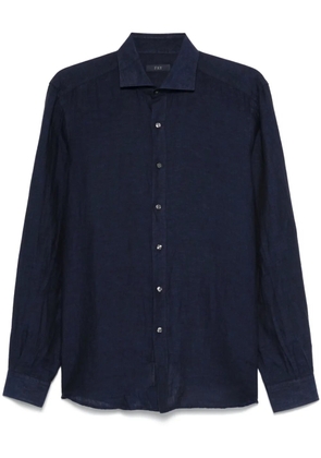 Fay linen shirt - Blue