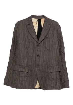 Masnada pin-striped blazer - Brown