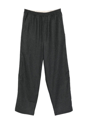 Isabel Benenato pinstripe elasticated-waist trousers - Grey